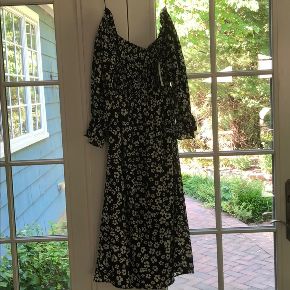 NWT Who What Wear Floral Off the Shoulder Dress
